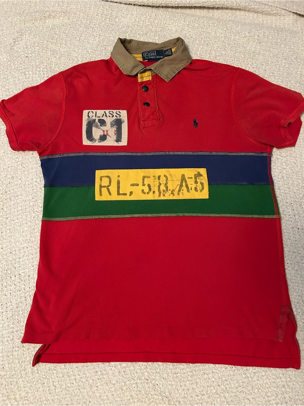Large Vintage Polo Ralph Lauren c1 Rafting RL 58 A5